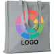 Bolsa compra personalizada de algodón de colores reforzada 140 g/m² gris
