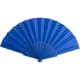 Abanico personalizado para boda de plástico azul
