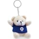 Llavero peluche osito gordito azul