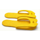 Chanclas personalizadas en goma EVA automontables amarillo