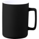 Taza de cerámica mate diseño elegante impresa en media taza (420 ml) negro