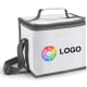 Bolsa nevera con asa ajustable y bolsillo frontal (hasta 9 L)  blanco