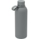 Bidón acero inox con acabado engomado y asa silicona personalizado (750 ml) gris