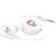 Auriculares retráctiles blanco