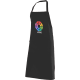 Delantal de cocina con peto de poliéster 100% Velilla negro