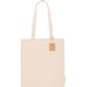 Bolsa de tela eco publicitaria de algodón reciclado resistente 280 g/m2 natural