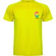 Camiseta tecnica running de niño Montecarlo Roly 140 amarillo fluor