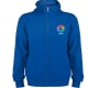 Sudadera con capucha con detalle canalé de niño Montblanc Roly 280 azul royal