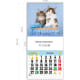 Mini calendario con imán 2026 prefabricado para nevera CN42/gatos