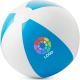 Balón de playa personalizado bicolor de Ø 21 cm aprox. azul claro