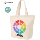 Bolsa personalizada con cierre de cremallera de algodón 320 g/m2