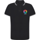 Polo técnico personalizado tejido piqué transpirable rallas Tecnic Zawak 180 negro