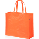 Bolsa de compra ecológica de plástico personalizada 105 g/m² naranja