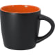 Taza cerámica bicolor acabado mate personalizada (350 ml) naranja