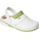 Zueco ecológico ultraligero de EVA y antibacteriano Mar Dian blanco/verde pistacho