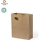Bolsa eco publicitaria de papel reciclado y asa troquelada 80 g/m2