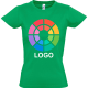 Camiseta basica manga corta de mujer imperial Sols 190 verde pradera