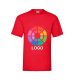 Camiseta manga corta value weight Fruit Of The Loom 165 rojo