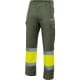 Pantalón de alta visibilidad bicolor sin forrar Velilla verde caza/amarillo fluor