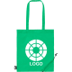 Bolsa eco plegable publicitaria RPET 190T 38x42 cm verde