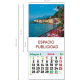 Mini calendario con imán 2025 prefabricado para nevera CN48/lago