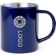 Taza de acero inoxidable personalizable por 1 cara (280 ml) azul