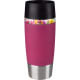 Vaso termo de acero inox. con cierre hermético travel mug (360 ml) Tefal rojo frambuesa