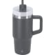Taza térmica acero inox reciclado con tapa y pajita (450 ml) gris
