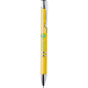 Bolígrafo personalizado en plastico y aluminio amarillo