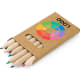 Caja con 6 lápices de color natural
