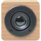 Altavoz bluetooth 3w 350 mAh marron madera