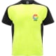 Camiseta técnica de manga corta ranglán de niño Bugatti Roly 140 amarillo fluor/negro