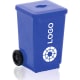Sacapuntas longi en forma cubo basura azul