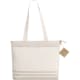 Bolsa elegante algodón reciclado 300g/m² cierre con cremallera 48x35x12 cm. 