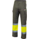 Pantalón bicolor alta visibilidad forrado Velilla verde caza/amarillo fluor