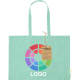 Bolsa personalizada algodón reciclado resistente de colores 220g/m2 verde