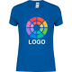 Camiseta algodón suave corte entallado de mujer Iconic Fruit Of The Loom 150 azul