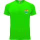 Camiseta técnica personalizada manga ranglán Bahrain Roly 135 verde fluor