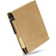 Libreta de bolsillo reciclada con bolígrafo publicitaria 11 x 8,5 cm negro