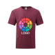 Camiseta manga corta value weight Fruit Of The Loom 165 burdeos jaspeado