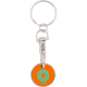 Llavero portamoneda para carro personalizado naranja