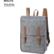 Mochila de fieltro RPET y accesorios de polipiel ajustables