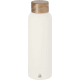 Bidón acero inox. reciclado con suave acabado y tapón madera acacia (700 ml) natural