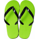 Chanclas personalizadas en goma EVA bicapa con suela de aspas verde/negro