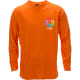 Camiseta deportiva personalizada manga larga Tecnik Maik 135 naranja