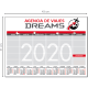 Calendario de mesa 2026 vade con planning semanal y anual 43x31 cm