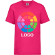 Camiseta manga corta de niño value weight Fruit Of The Loom 165 fucsia