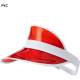 Visera personalizada de PVC con protección UV y cinta elástica