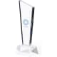 Trofeo poligonal de cristal especial para marcaje láser