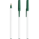 Bolígrafo round stic ecológico personalizado BIC blanco/verde